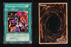 Nightmare's Steelcage 1st Ed. YuGiOh Spellcaster's Judgment #SD6-EN031 2006 st0 - Image 3