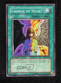 Change of Heart 1st Ed. YuGiOh Starter Deck Kaiba Evolution #SKE-032 2004 st0 - Image 1