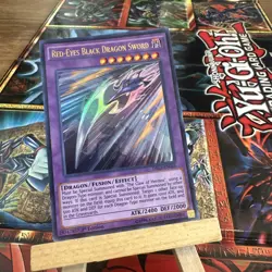 Yugioh - Red-Eyes Black Dragon Sword DRL3-EN066 NM 1st ed Ultra Rare + free holo - Image 1