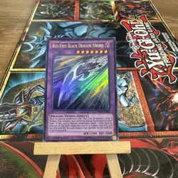 Yugioh - Red-Eyes Black Dragon Sword DRL3-EN066 NM 1st ed Ultra Rare + free holo - Image 2