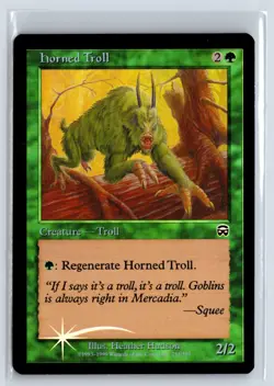 FOIL Horned Troll - Mercadian Masques - MTG Magic the Gathering Card - Image 1
