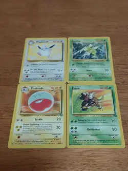 Pokemon TCG Vintage Jungle Non Holo Card Lot Wigglytuff,electrode,pinsir,scyther - Image 1
