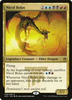 Nicol bolas Masters 25 PLD Blue Black Red Rare MAGIC GATHERING CARD ABUGames - Image 1