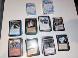Magic The Gathering Ice Age 1995 MTG Card Lot Of 340+ Vintage Cards W/ Booklet - Image 1