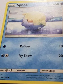 Spheal 49/236 PL - Cosmic Eclipse Pokemon Card - $2 Combined Shipping - sui Art - Image 2