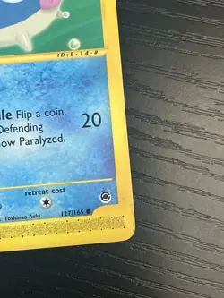 Pokemon TCG Qwilfish 127/165 Expedition Base Set Regular Vintage Card 2002 LP - Image 5