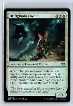 FOIL Driftgloom Coyote Bloomburrow Uncommon - MTG Magic the Gathering Card - Image 1