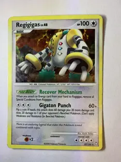 Regigigas - 37/146 - Pokemon Legends Awakened Holo Card MP - Image 1
