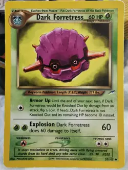 Pokemon Dark Forretress Neo Destiny Uncommon Card 35/105 Rare WOTC - Image 1