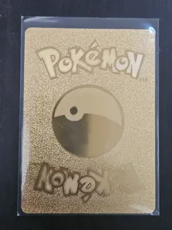 Pokemon 1st Edition Charizard Base Set Custom Gold Metal Card (Fan Art) - Image 2