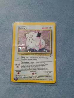 Pokemon Clefairy Holo Rare Card 6/130 Base Set 2 - Image 3