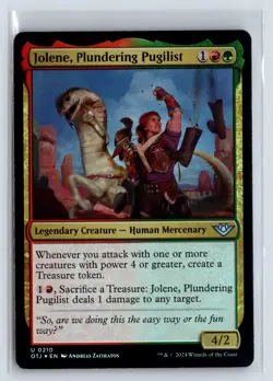 FOIL Jolene, Plundering Pugilist Outlaws Thunder Junction - MTG Magic the G - Image 1
