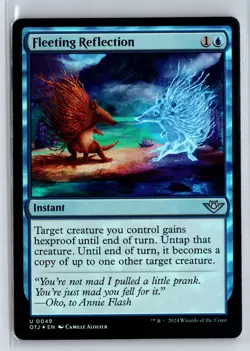 FOIL Fleeting Reflection Outlaws of Thunder Junction - MTG Magic the Gather - Image 1
