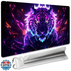 Board Game 14x24in MTG Playmat Compatible for OCG CCG RPG TCG Playmats (Tiger - Image 1