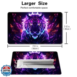 Board Game 14x24in MTG Playmat Compatible for OCG CCG RPG TCG Playmats (Tiger - Image 2