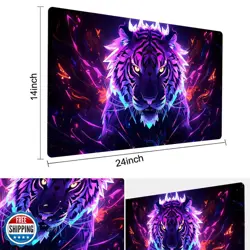 Board Game 14x24in MTG Playmat Compatible for OCG CCG RPG TCG Playmats (Tiger - Image 3