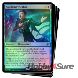 Foil Starfield Vocalist X4 M/NM Magic: The Gathering MTG Edge Of Eternities - Image 1