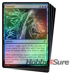 Foil Unravel X4 M/NM Magic: The Gathering MTG Edge Of Eternities - Image 1