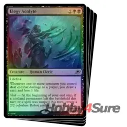 Foil Elegy Acolyte X4 M/NM Magic: The Gathering MTG Edge Of Eternities - Image 1