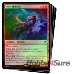 Foil Nova Hellkite X4 M/NM Magic: The Gathering MTG Edge Of Eternities - Image 1