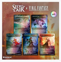 MTG Secret Lair X Final Fantasy Foil Edition Bundle and Gilded Lotus Promo - Image 3