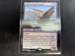 MTG Magic the Gathering Ancient Brass Dragon CLB! - Image 1