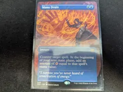 MTG Magic the Gathering Mana Drain Borderless 2X2! - Image 1