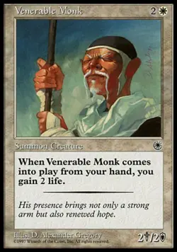 Venerable Monk - Medium Play MTG Portal - Image 1