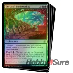 Foil Eusocial Engineering X4 M/NM Magic: The Gathering MTG Edge Of Eternities - Image 1