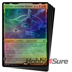 Foil Infinite Guideline Station X4 M/NM Magic MTG Edge Of Eternities - Image 1