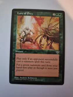 1x Lure of Prey Light Play, English Mirage MTG Magic LP x1 - Image 1