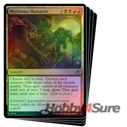 Foil Mutinous Massacre X4 M/NM Magic: The Gathering MTG Edge Of Eternities - Image 1