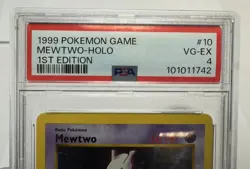 1999 Pokemon Game #10/102 Mewtwo-Holo 1st Edition PSA 4 VG-EX 101011742 - Image 4