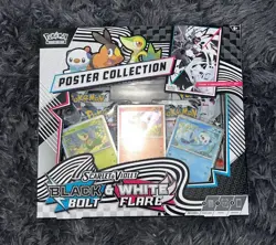 Pokemon S&V Black Bolt & White Flare Unova Poster Collection FACTORY SEALED - Image 2