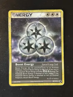 Pokemon Boost Energy 87/101 EX Dragon Frontiers DAMAGED - Image 1