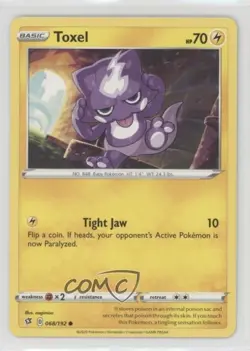 Toxel Pokemon Sword & Shield Rebel Clash #068 09o4 - Image 1