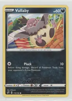 Vullaby Pokemon Sword & Shield Rebel Clash #119 a3q - Image 1