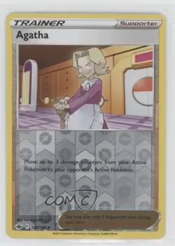 Agatha Reverse Foil Pokemon Sword & Shield Chilling Reign #129 0ju0 - Image 1