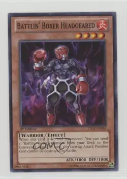 Battlin' Boxer Headgeared 1st Ed. YuGiOh Lord of the Tachyon Galaxy 0s5 - Image 1