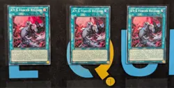 JUSH-EN039 K9-X Forced x3 Release Super Rare 1st YuGiOh Playset - Image 1