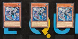JUSH-EN002 Dracotail Faimena x3 Ultra Rare 1st Ed YuGiOh Playset - Image 1