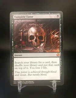 Custom Game Card-Vampiric Tutor-LP Condition - Image 1