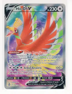 ~ESP~ SPANISH Ho-Oh 187 Full Art Silver Tempest Pokemon Card (C1) - Image 1
