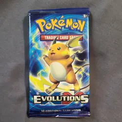 1x Pokemon 2016 XY Evolutions Booster Pack Unweighted 10 Card New Factory Sealed - Image 1