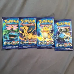 1x Pokemon 2016 XY Evolutions Booster Pack Unweighted 10 Card New Factory Sealed - Image 1
