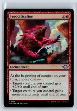 FOIL Ferocification Outlaws of Thunder Junction - MTG Magic the Gathering Card - Image 1