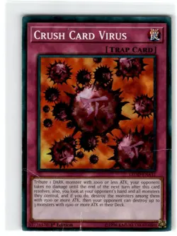 Yu-Gi-Oh! Crush Card Virus Common LEDD-ENA31 Heavily Played 1st Edition - Image 1