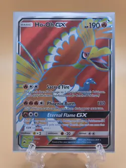 Ho-Oh GX Full Art - 131/147 SM Burning Shadows NM/EX - Pokemon Card - Image 1