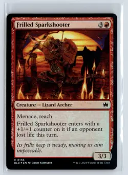 FOIL Frilled Sparkshooter Bloomburrow - MTG Magic the Gathering Card - Image 1