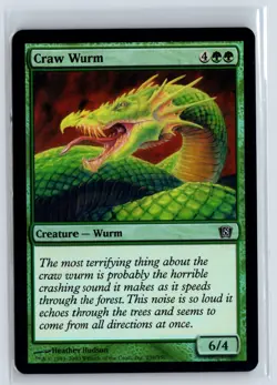 FOIL Craw Wurm Eighth Edition Common - MTG Magic the Gathering Card - Image 1